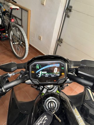 Kawasaki Z650 Naked Blanca y Verde