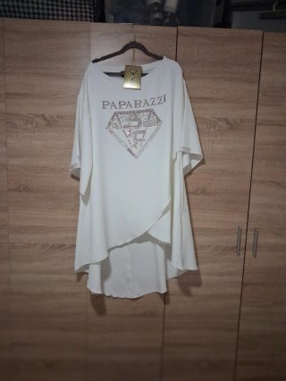 Vestido blanco Paparazzi talla única
