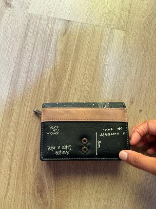 Monedero Anekke Negro con Dibujos