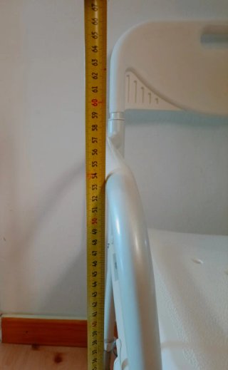 Silla plegable ortopédica para ducha