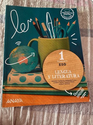 libro Lengua y Literatura 1 eso trimestre 1 y 2