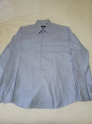 Camisa Hugo Boss Azul Cuadros