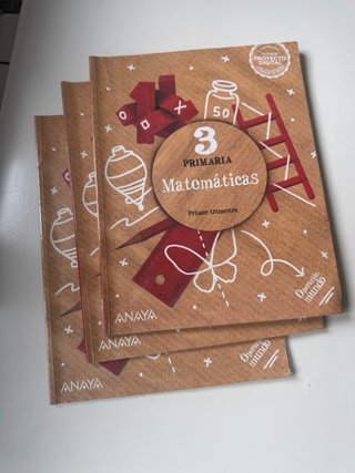 Libros matematicas 3 primaria Anaya