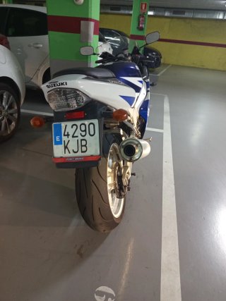Suzuki GSX-R Deportiva Azul/Blanca