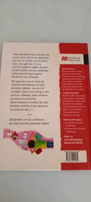 Libro juvenil "EL CASO DE LAS CHUCHES MISTERIOSAS"
