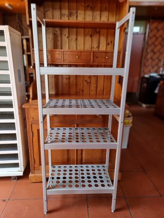 Estantería aluminio 4 estantes nevera congelador