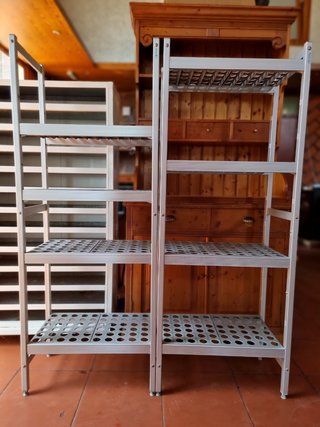 Estantería aluminio 4 estantes nevera congelador