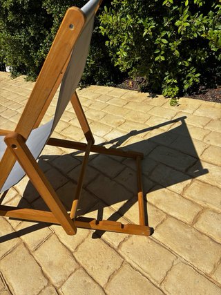 Sillas plegables de camping madera y tela