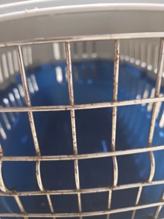 Transportín para mascotas azul y gris
