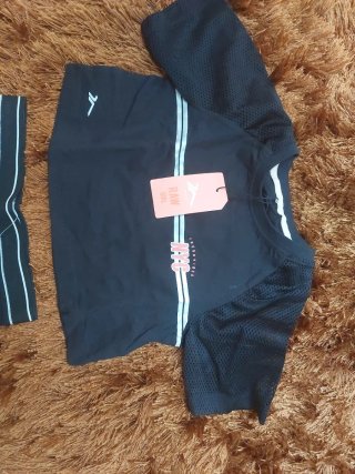 Conjunto deportivo niña negro T8
