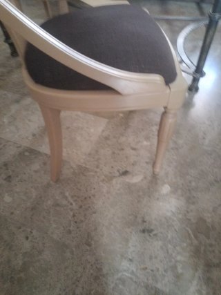 Juego de 4 sillas Madera y Tela