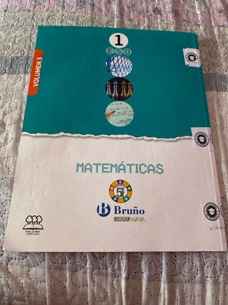 Libro de matemáticas Bruño volumen3