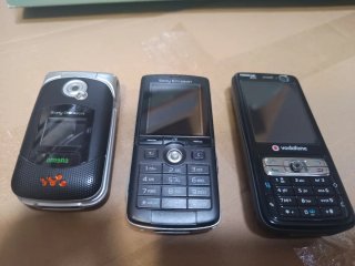 Pack 3 móviles vintage Nokia y Sony Ericsson