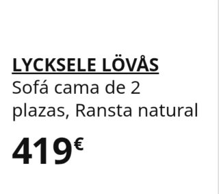 Sofá Cama Gris Tela