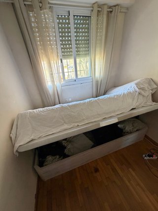 Cama 90cm con canapé abatible lateral