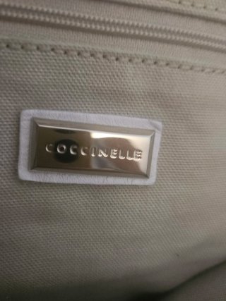Borsa Coccinelle bianca e multicolor