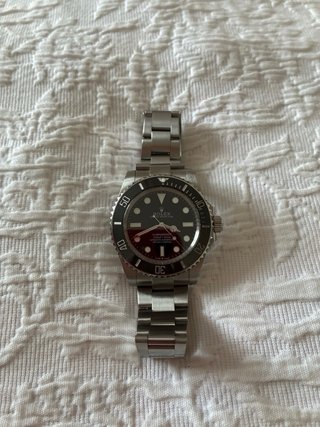 Rolex Submariner Negro/Plateado