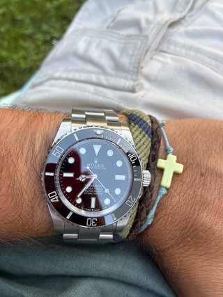 Rolex Submariner Negro/Plateado