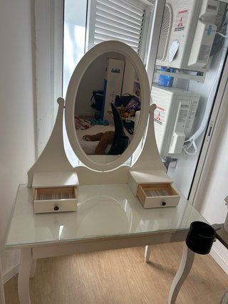 Tocador blanco Ikea HEMNES 100x50 cm