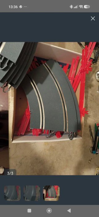 8 Curvas + 8 Vallas Scalextric 1/32