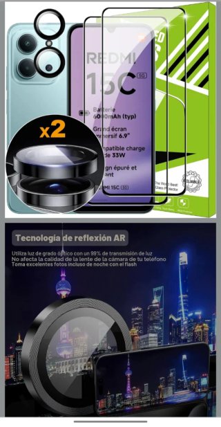 Cristal Templado Xiaomi Redmi 15C 4G/5G