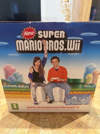 Cartelera cubo New Super Mario Bros Wii
