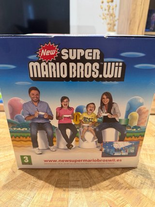 Cartelera cubo New Super Mario Bros Wii