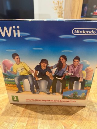 Cartelera cubo New Super Mario Bros Wii