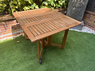 Mesa de madera abatible / mesa de madera jardin