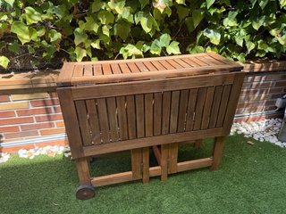 Mesa de madera abatible / mesa de madera jardin