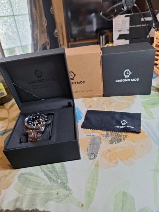 Reloj Chrono Mod Automático NH35 Negro