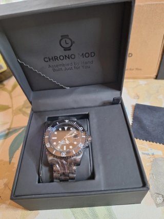 Reloj Chrono Mod Automático NH35 Negro
