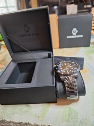 Reloj Chrono Mod Automático NH35 Negro