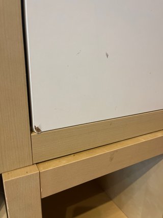 3 estanterias  IKEA KALLAX, madera Haya y blanco