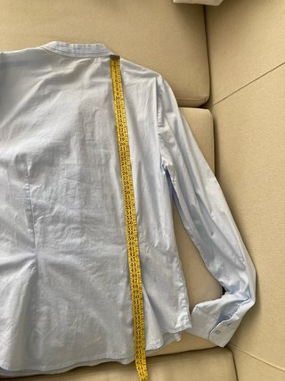 Camisa chica manga larga azul