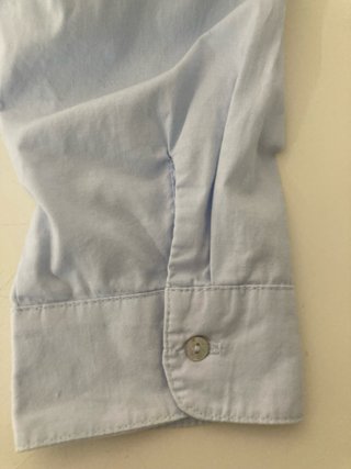 Camisa chica manga larga azul