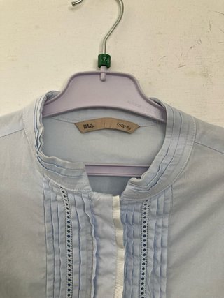 Camisa chica manga larga azul