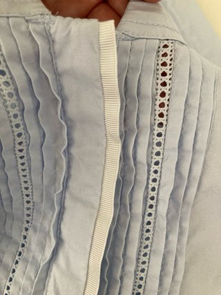 Camisa chica manga larga azul