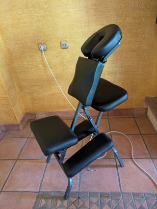 Sillón Tatuaje/Masaje Portátil Negro