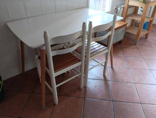Mesa Comedor Cocina Livarno Blanca