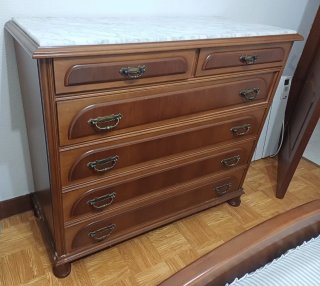 Dormitorio completo 1.35m Incluye somier y colchón