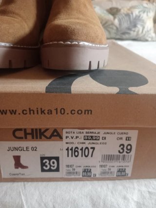 Botas de ante Chica 10 marrones