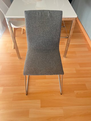 Silla comedor LILLÅNÄS IKEA tela gris