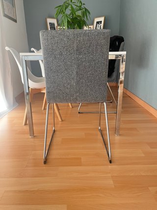 Silla comedor LILLÅNÄS IKEA tela gris