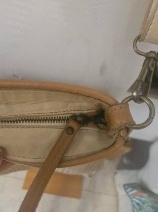 Borsa Bayside in pelle intrecciata