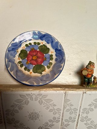 Plato antiguo con sello Preguntar precio