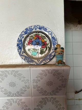 Plato antiguo con sello Preguntar precio