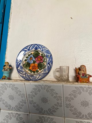 Plato antiguo con sello Preguntar precio