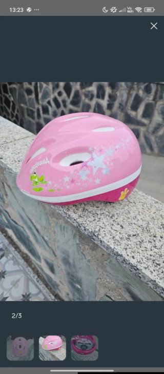 Casco rosa para bici infantil