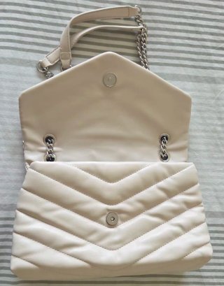 Bolso de Hombro Parfois Beige Acolchado